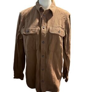 Everlane Heavyweight Overshirt, Shacket, Heathered Toffee, Men's Size Medium